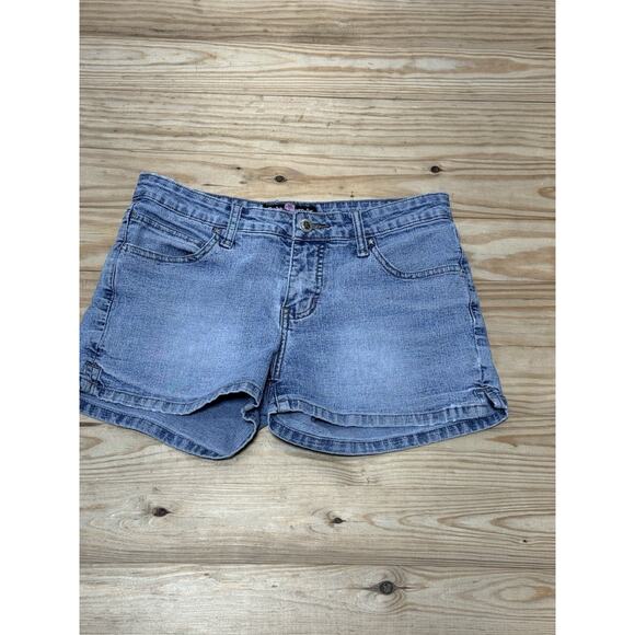 Bubble Gum USA Short Shorts Denim Blue Jean Shorts Juniors Size 7/8 - Picture 12 of 12